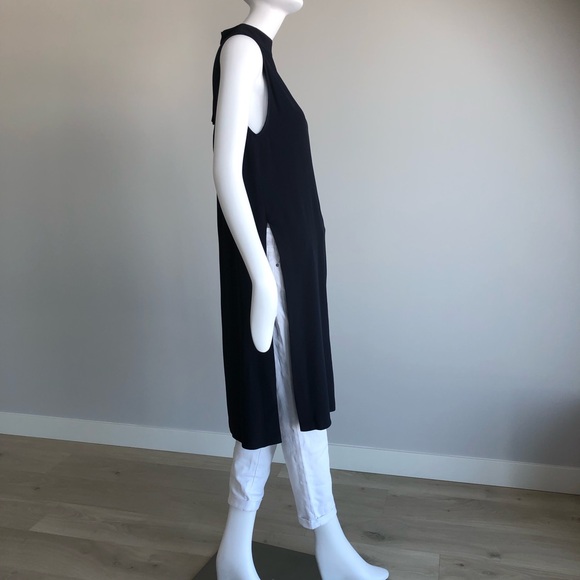 Zara Long Navy Blue Tunic - Picture 2 of 4